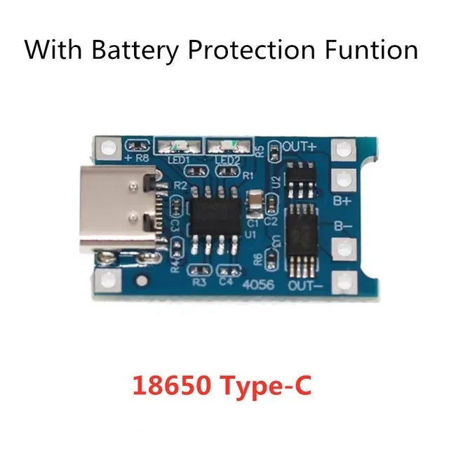 5V/1A TP4056 Lithium Battery Charger Module (Variants: USB-C, Micro, Mini)
