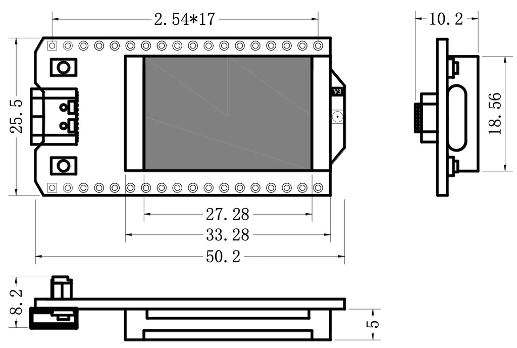 Heltec LoRa32 V3 SX1262 ESP32-S3 Meshtastic