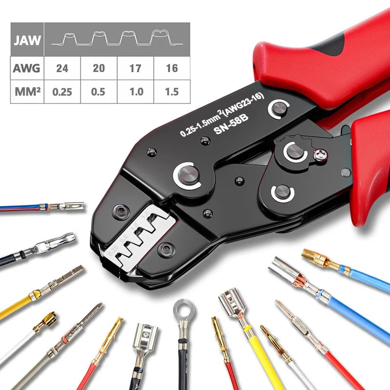 SN-58B Ratcheting Crimping Tool